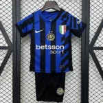 Kit Infantil Inter De Milão 1 Camisa e Short  2024 / 2025