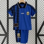 Kit Infantil Argentina 2 Retrô Camisa e Short 1994