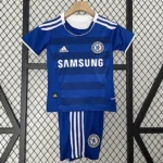 Kit Infantil Chelsea 1 Retrô Camisa e Short 2011 / 2012