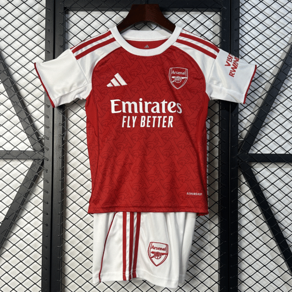 Kit Infantil Arsenal 1 Camisa e Short  2025 / 2026