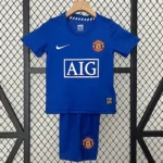 Kit Infantil Manchester United 3 Retrô Camisa e Short 2008 / 2009