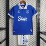 Kit Infantil Everton 1 Azul Camisa e Short  2023 / 2024