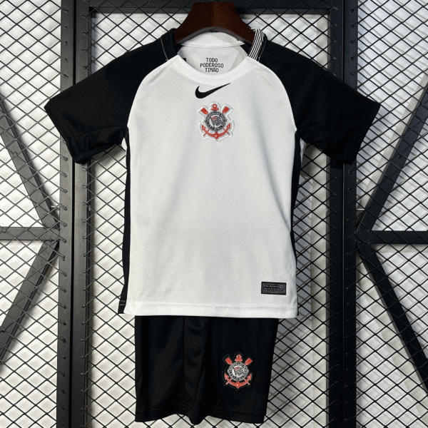 Kit Infantil Corinthians 1 Camisa e Short  2025 / 2026