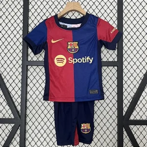 Kit Infantil Barcelona 1 Camisa e Short 2024 / 2025
