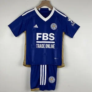 Kit Infantil  Leicester City 1 Azul Camisa e Short  2023 / 2024