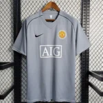 Camisa Manchester United Goleiro Cinza Retrô 2007 / 2008