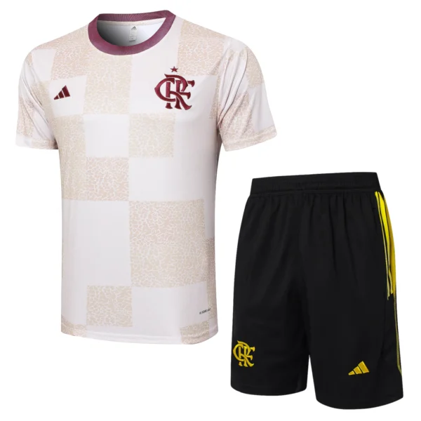 Kit Conjunto Pré Jogo Flamengo Camisa + Short 24/25 - Masculino - Adidas