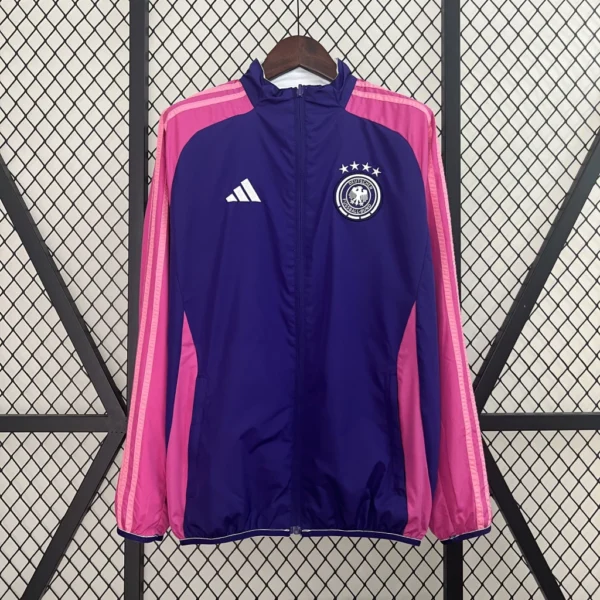 Jaqueta Corta Vento Alemanha 2024 Dupla Face Masculina - Adidas - Image 2