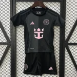 Kit Infantil Inter Miami 2 Preto Camisa e Short  2025 / 2026