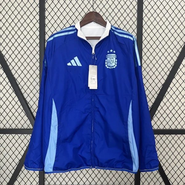 Jaqueta Corta Vento Argentina 2024 Dupla Face Masculina - Adidas