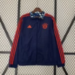 Jaqueta Corta Vento Bayern de Munique 2024 Dupla Face Masculina - Adidas