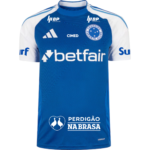 Camisa Cruzeiro 1 Com Todos Patrocínios Torcedor Masculina 2025 / 2026