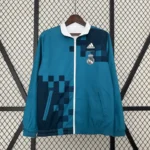 Jaqueta Corta Vento Real Madrid 2024 Dupla Face Masculina - Adidas
