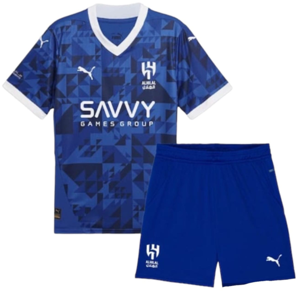 Kit Infantil Al-Hilal 1 Camisa e Short 2024 / 2025