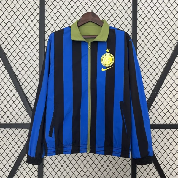 Jaqueta Corta Vento Inter De Milão 2024 Dupla Face Masculina -Nike