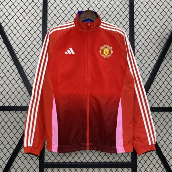 Jaqueta Corta Vento Manchester United 2024 Dupla Face Masculina - Adidas - Imagem 2