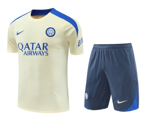 Kit Conjunto Treino Inter De Milão Camisa + Short 2024 / 2025 - Masculino - Nike