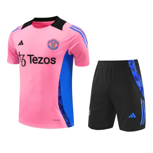 Kit Conjunto Treino Manchester United Camisa + Short 2024 / 2025 - Masculino - Adidas