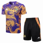 Kit Conjunto Treino Real Madrid Camisa + Short 2024 / 2025 - Masculino - Adidas