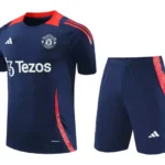 Kit Conjunto Treino Manchester United Camisa + Short 2024 / 2025 - Masculino - Adidas