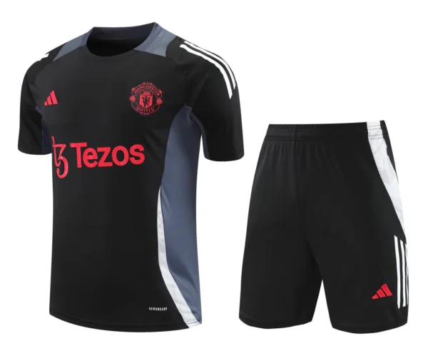 Kit Conjunto Treino Manchester United Camisa + Short 2024 / 2025 - Masculino - Adidas