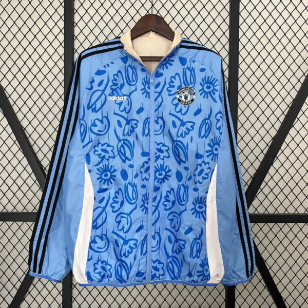 Jaqueta Corta Vento Manchester United 2024 Dupla Face Masculina - Adidas - Image 2