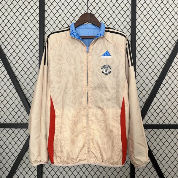 Jaqueta Corta Vento Manchester United 2024 Dupla Face Masculina - Adidas
