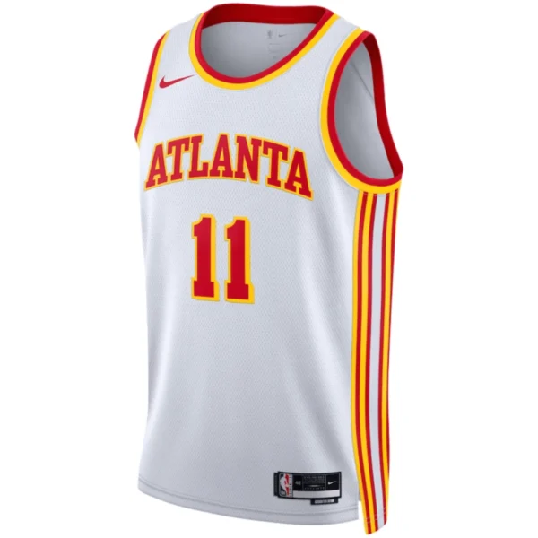Regata NBA Atlanta Hawks City Edition Swingman Jersey Branca Trae Young 11