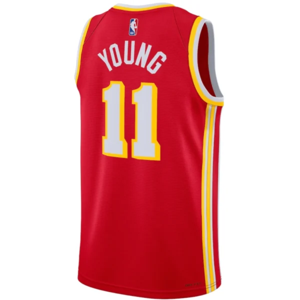 Regata NBA Atlanta Hawks City Edition Swingman Jersey Vermelha Trae Young 11 - Image 2