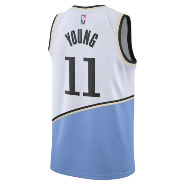 Regata NBA Atlanta Hawks City Edition 2024 / 2025 Swingman Jersey Branca Trae Young 11 - Imagem 2