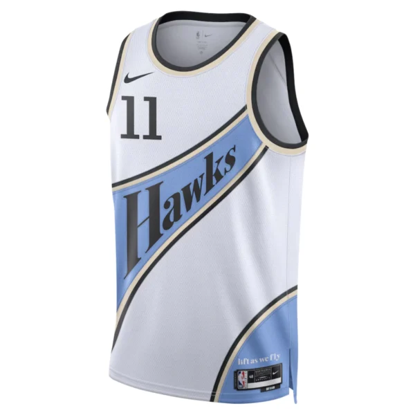Regata NBA Atlanta Hawks City Edition 2024 / 2025 Swingman Jersey Branca Trae Young 11