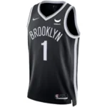 Regata NBA Brooklyn Nets Edition Swingman Jersey preta Bridges 1