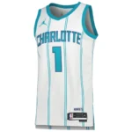 Regata NBA Charlotte Hornets Edition Swingman Jersey Branca Ball 1