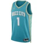 Regata NBA Charlotte Hornets Edition Swingman Jersey Verde Ball 1