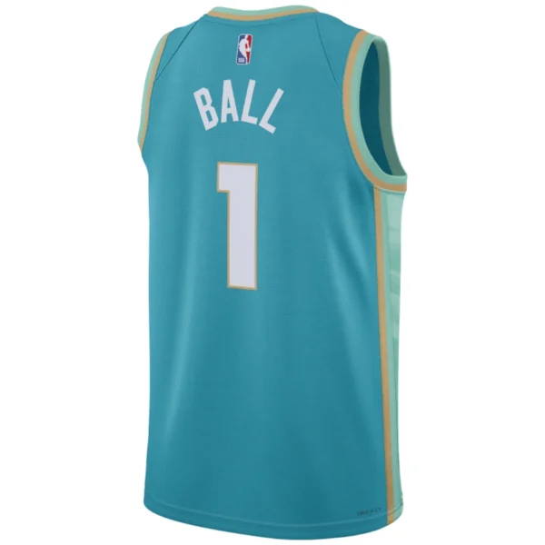 Regata NBA Charlotte Hornets Edition Swingman Jersey Verde Ball 1 - Imagem 2