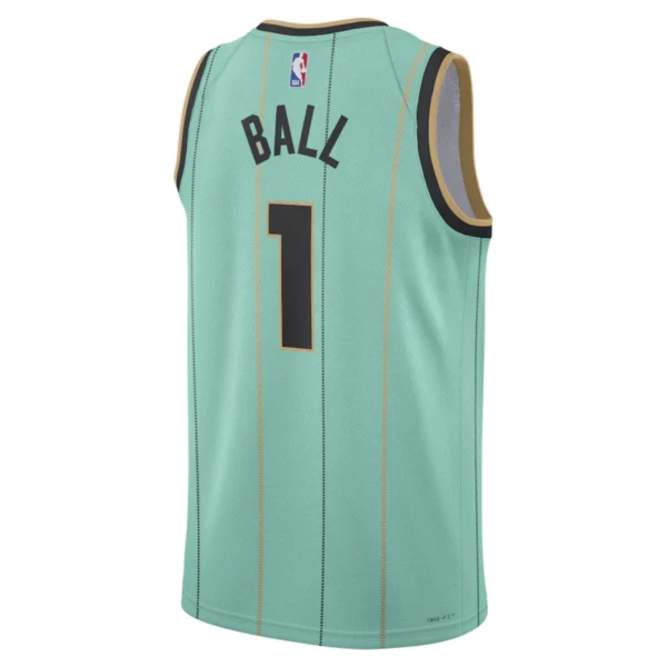Regata NBA Charlotte Hornets City Edition 2024 / 2025 Swingman Jersey Verde Ball 1 - Image 2