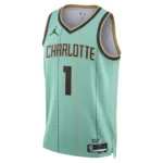 Regata NBA Charlotte Hornets City Edition 2024 / 2025 Swingman Jersey Verde Ball 1