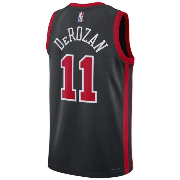 Regata NBA Chicago Bulls Edition Swingman Jersey Preta DeRozan 11 - Image 2