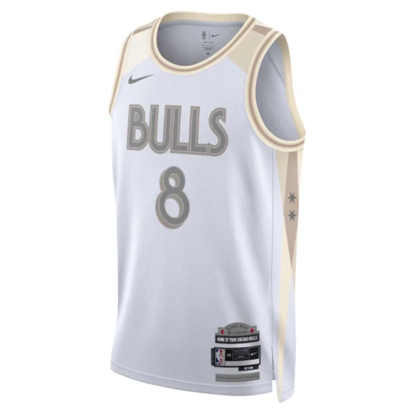 Regata NBA Chicago Bulls City Edition 2024 / 2025 Swingman Jersey Branca Lavine 8