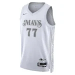 Regata NBA Dallas Mavericks City Edition 2024 / 2025 Swingman Jersey Branca Doncic 77