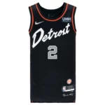 Regata NBA Detroit Pistons Edition Swingman Jersey Preta Cunningham 2