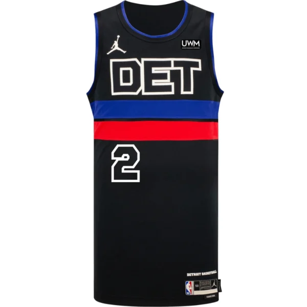 Regata NBA Detroit Pistons Edition Swingman Jersey Preta Cunningham 2