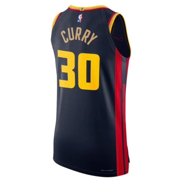 Regata NBA Golden State Warriors City Edition 2024 / 2025 Swingman Jersey Azul Marinho Curry 30 - Imagem 2