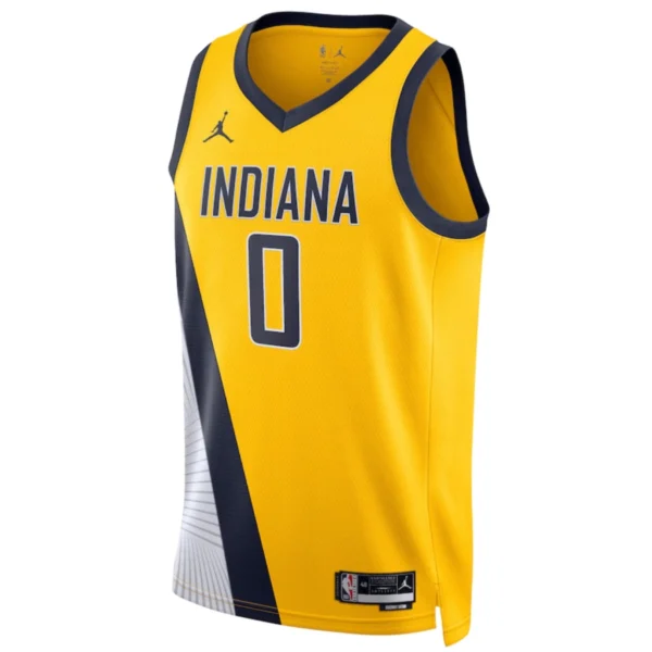 Regata NBA Indiana Pacers Edition Swingman Jersey Amarela Haliburton 0