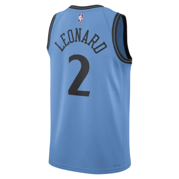 Regata NBA LA Clippers City Edition 2024 / 2025 Swingman Jersey Azul Claro Leonard 2 - Image 2
