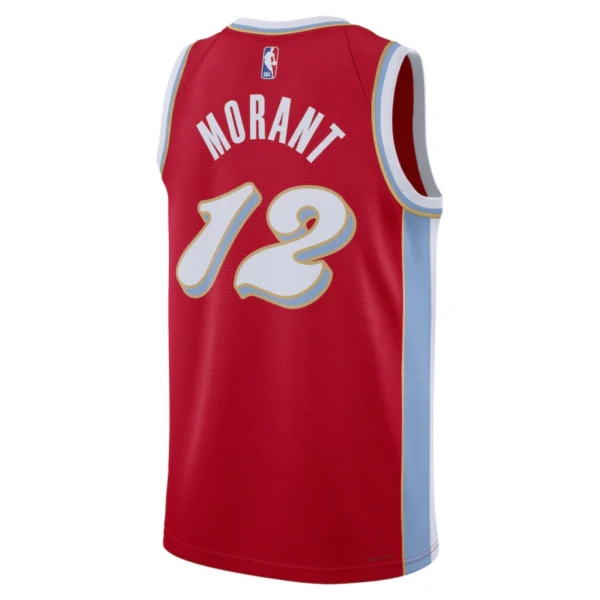 Regata NBA Memphis Grizzlies City Edition 2024 / 2025 Swingman Jersey Vermelha Morant 12 - Image 2