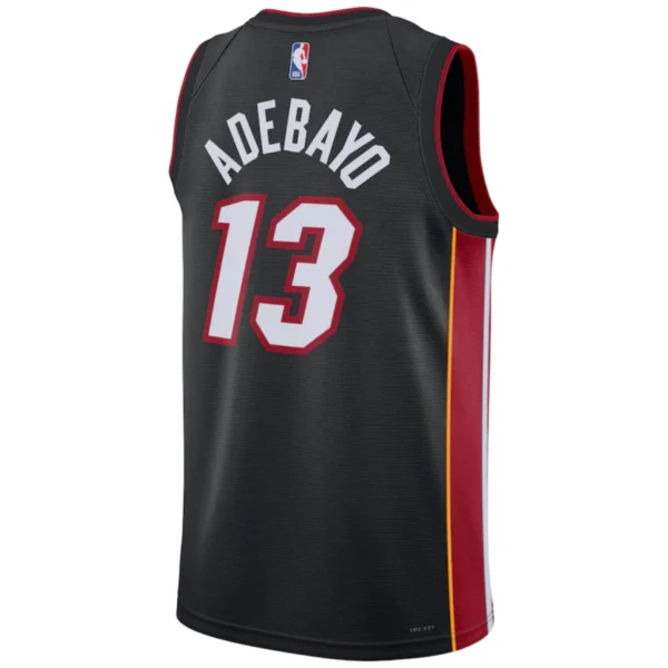 Regata NBA Miami Heat Edition Swingman Jersey Preta Adebayo 13 - Image 2