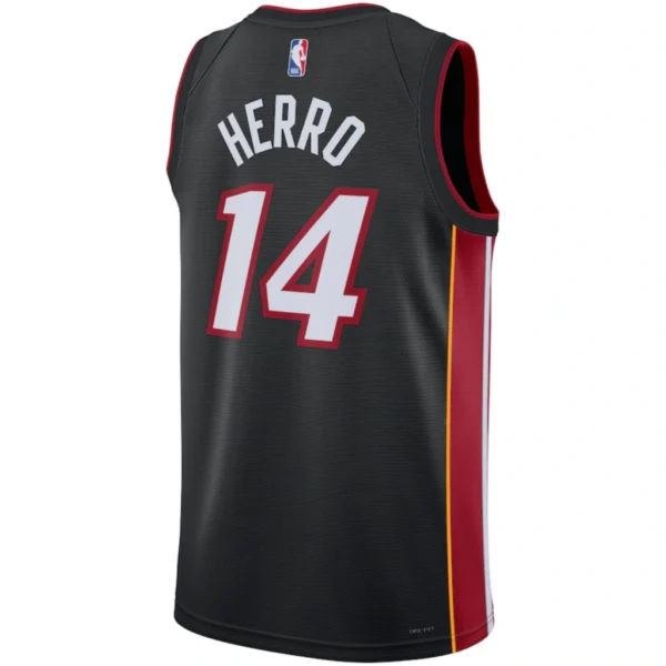 Regata NBA Miami Heat Edition Swingman Jersey Preta Herro 14 - Imagem 2