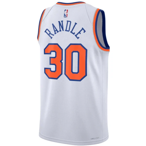 Regata NBA New York Knicks Edition Swingman Jersey Branca Randle 30 - Image 2
