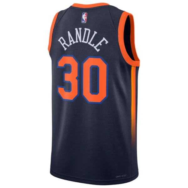 Regata NBA New York Knicks Edition Swingman Jersey Azul Randle 30 - Imagem 2
